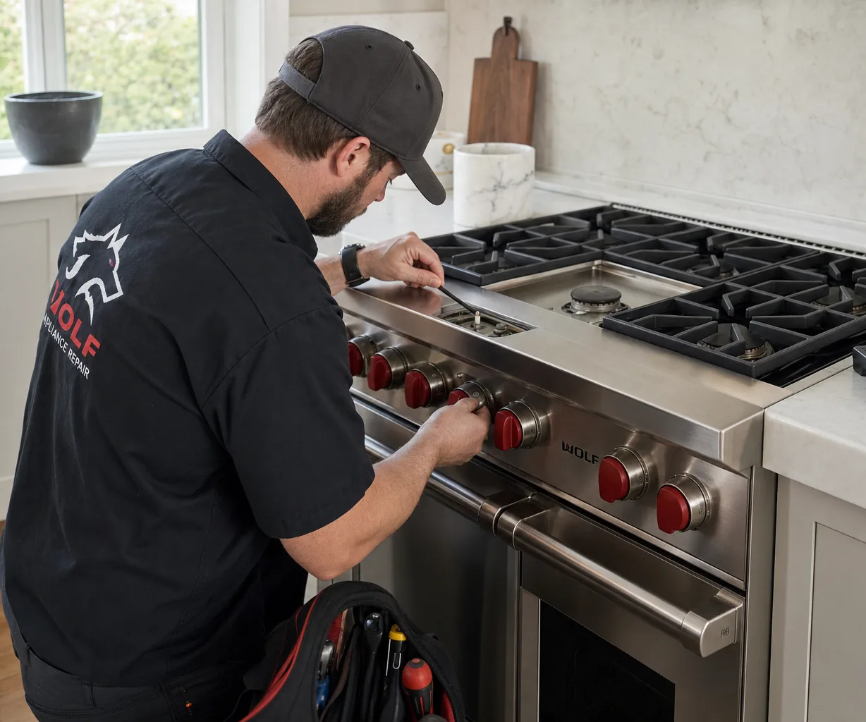 Diagnosing a Wolf oven control with a meter